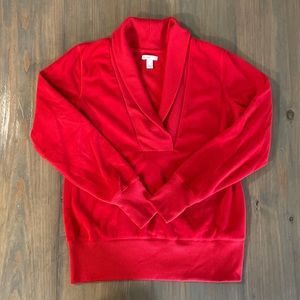 Old Navy Red Fleece Sweater
